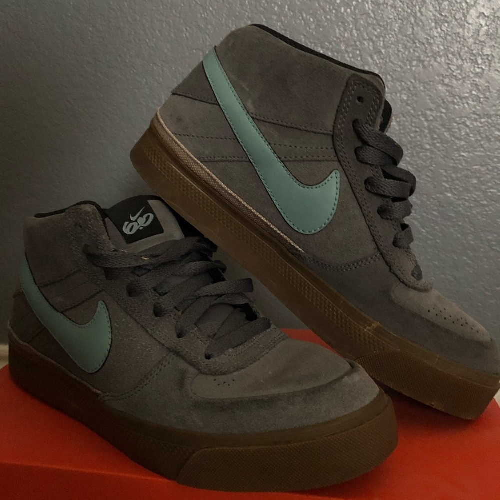 Gray Nike Mid Blazers 6.0 , Size 8